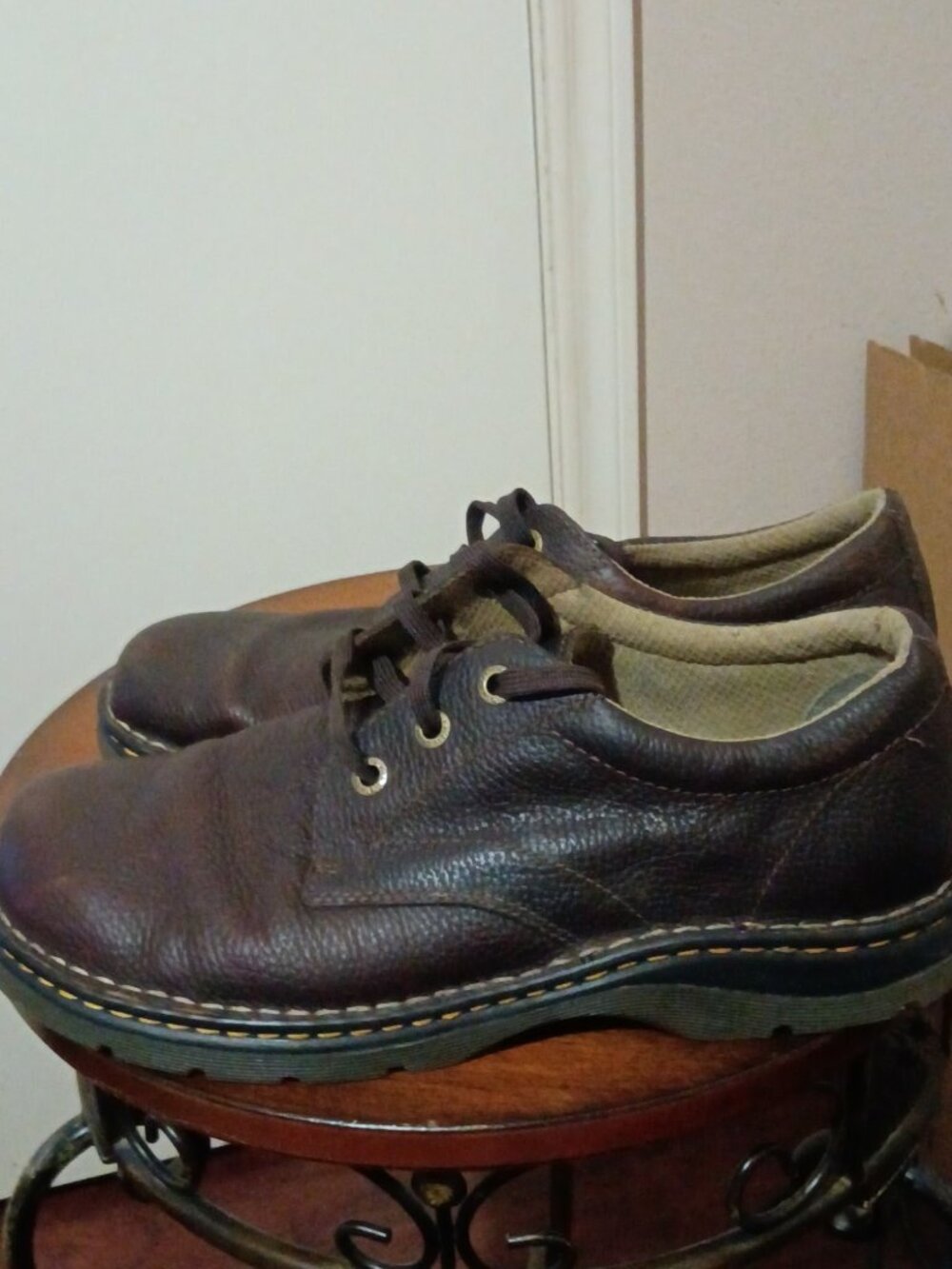 Dr. Martens Mens Ordell Oxford Brown Pebble Leather Size 12 AW004 Shoes Lace Up - Picture 8 of 12